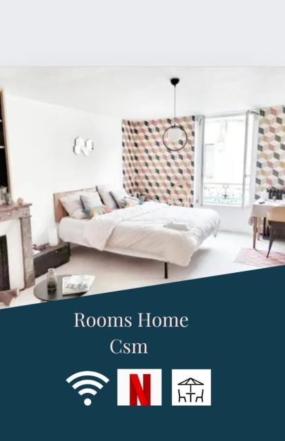 ROOMS HOME CSM Homestay ESPACE PRIVÉ CHEZ L HABITANT AVEC TERRASSE Suite 2 chambres 55M2 jusqu'à 5 personnes Suite 3 chambres 80M2 pour 6 ou 7 personnes