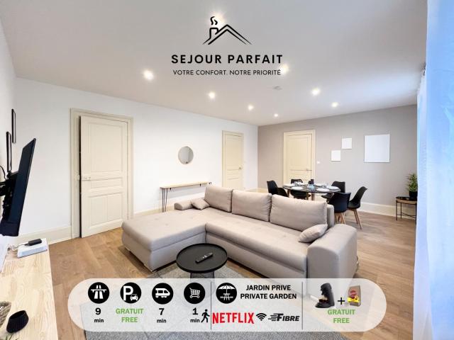 Appart'Hôtel Le Jaurès - Jardin privé et Netflix