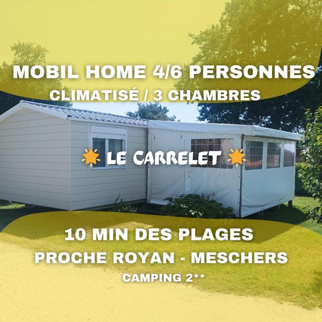 LE CARRELET Mobil home climatisé INSOLITE & COSY 4 à 6 Personnes