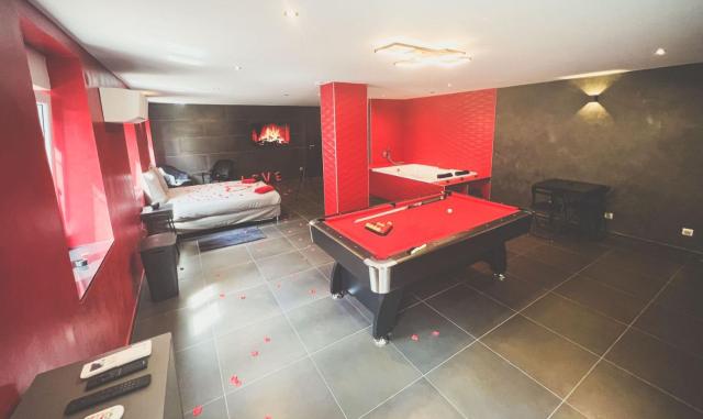 Le Confiden'spa Loft 55m2 Jacuzzi - Billard - Cheminée - Terrasse