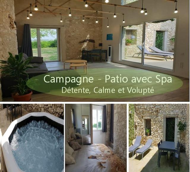 SPA, Patio et Maison privés - Détente à la campagne