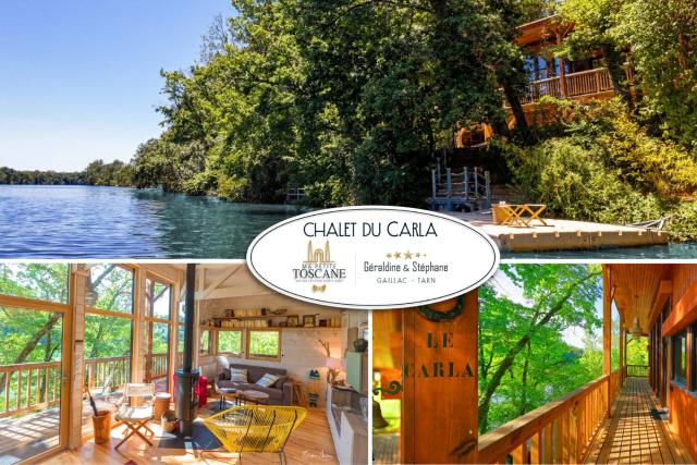 Détente au Bord de l'Eau - Le Chalet du Carla avec Spa et Ponton Privé