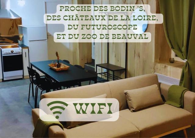 Appartement 2 chambres avec WIFI Centre de Descartes