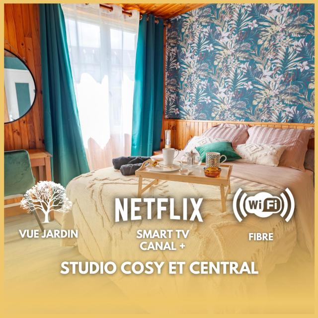 La Rosée - Studio Cosy à 50m des Thermes - Vue jardin, Wifi, Netflix, Smart TV