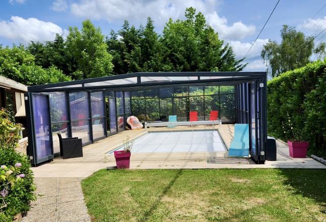 Maison normande avec piscine chauffée privée