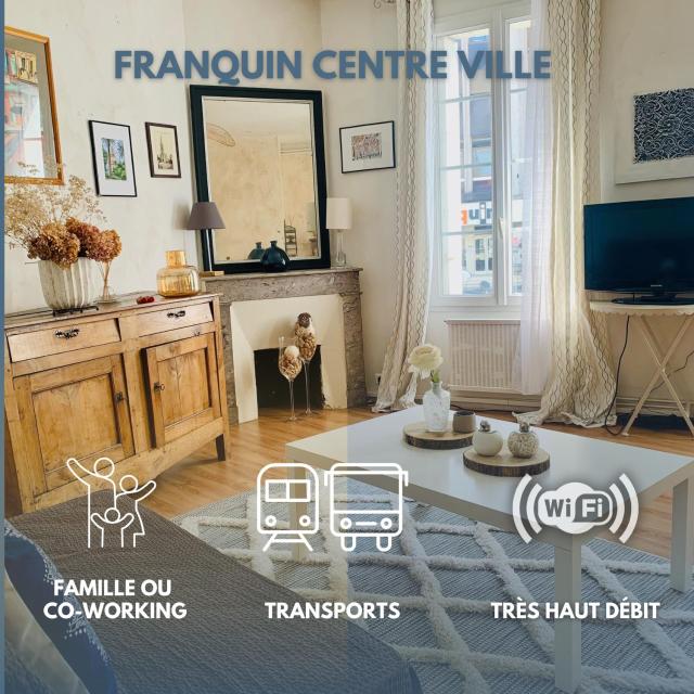 Maison de ville au Cœur d'Angoulême- 2 chambres-Wifi- Cosy - Idéal de 1 à 6 Personnes - conciergerie J&N