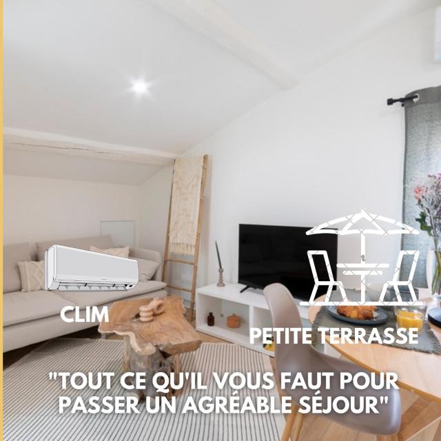 Le Belvédère Nîmois pour 2 Terrasse privée Clim MaisonCarréeConciergerie