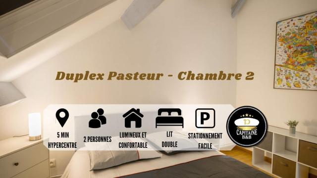 Duplex Pasteur - Chambre 2 - Chambre Privée