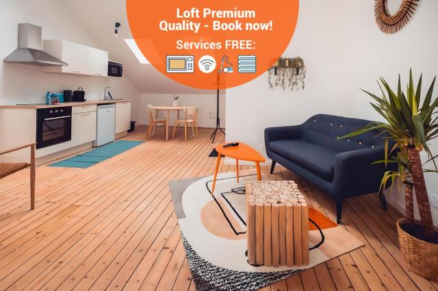 Loft lumineux très spacieux - Parking gratuit