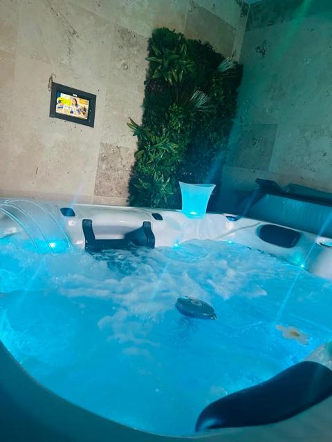 Loveroom 50 nuances de bulles jacuzzi et sauna privatif