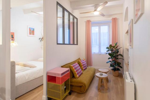 L59 Apartment La Loge Vieux Nice, central AC & WIFI