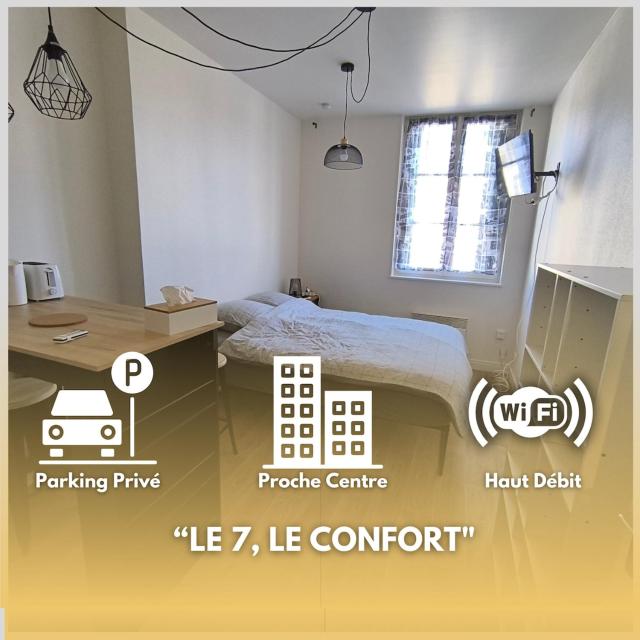 LE 7, wifi, parking, centre