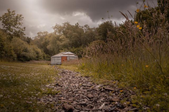 Gilfach Gower Farm Luxury Yurt with Hot Tub