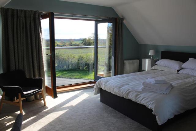 Boutique double room with country village views