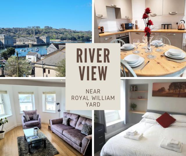 River Views, Free Parking, Near Royal William Yard