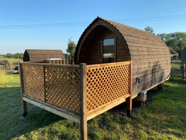 Glamping pod, seven acre farm campsite