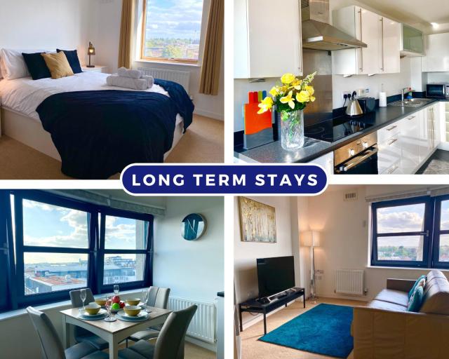 Stylish 2-Bed Flat suitable for Long Term Stays