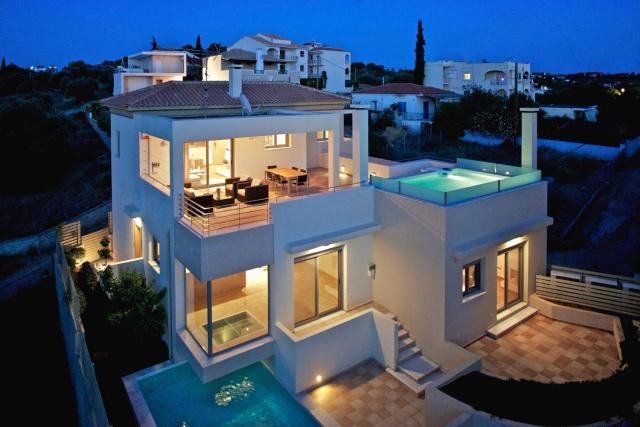 RVG Houses with private pools in Porto Heli Town by Goutos Properties