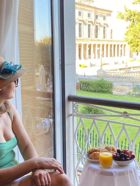 Palazzo Luxury Suite - View to Liston square & Old Fortress of Corfu old town