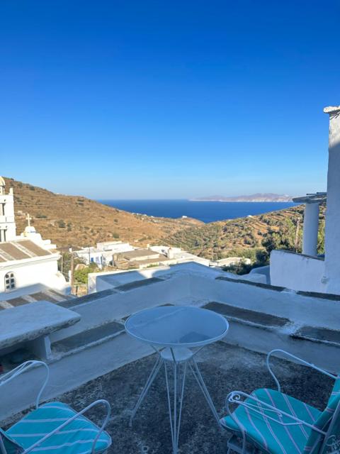 Cycladic house with amazing view in Potamia village