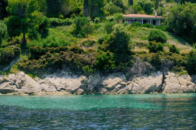 Pitsimenti Center for Peace, private boat - sea access and closest point to Marathonisi island