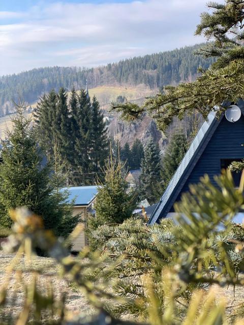 Kleines Chalet im Erzgebirge mit Sauna und Kamin