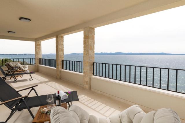 Luxury beachfront villa in Kožino, Zadar with stunning sea views