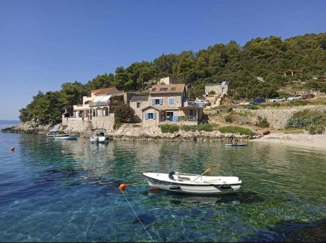 Seaside house in wilderness