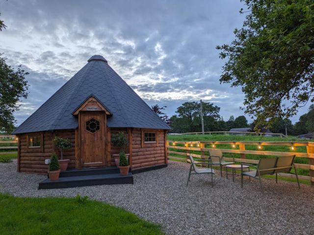 Apple blossom glamping