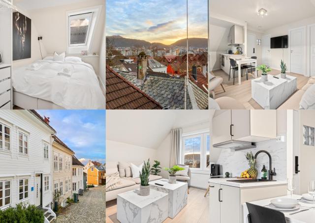 View to Bryggen - Renovated dec 24 - Historic cobblestone street