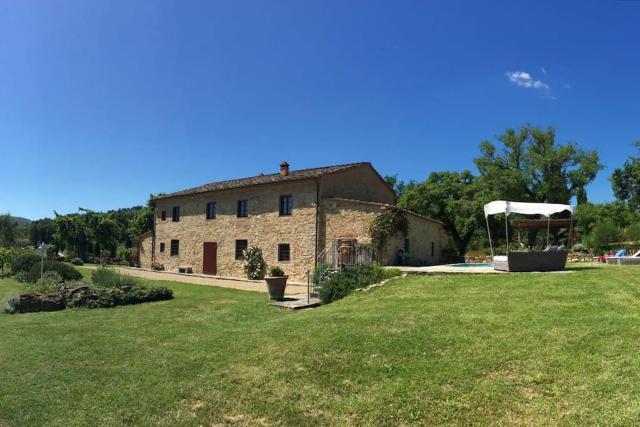 Panoramic view from stone Apartment- Pool and A/C