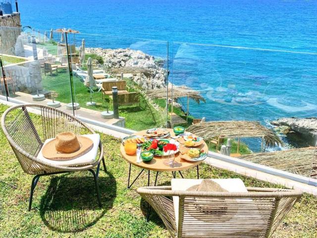 Palm Paradise Beachfront Exotic Room in Batroun