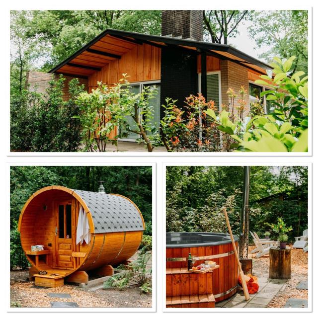 Forest Bungalow 2 * Hottub & Sauna * Natuur