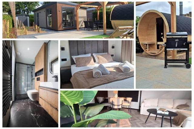 'Relax Lodge Sea' - Wellness lodge in Zeeland - Private Sauna - Airco - Garden - Outdoor Swimming pool - Free Wifi, Towels & Bed linen