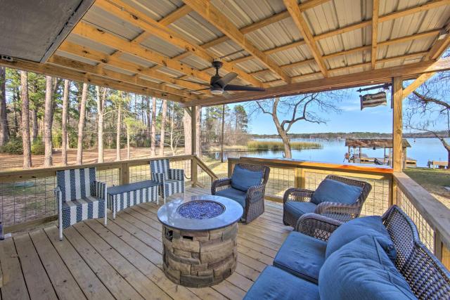 Lakefront Daingerfield Retreat with Shared Dock!