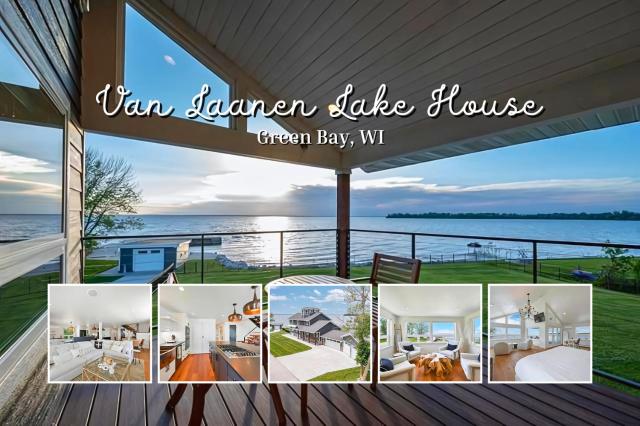 Van Laanen Lake House - Scenic Green Bay Escape with Luxury & Bay Views