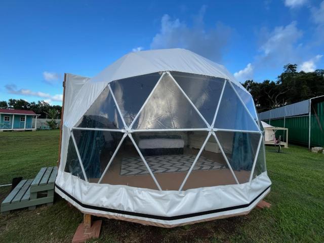 Spacious Dome Tent Glamping Camping Laie North Shore Oahu