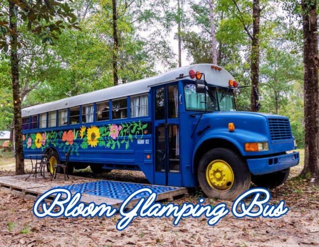 Bloom Glamping Bus at Magic Acres Farm