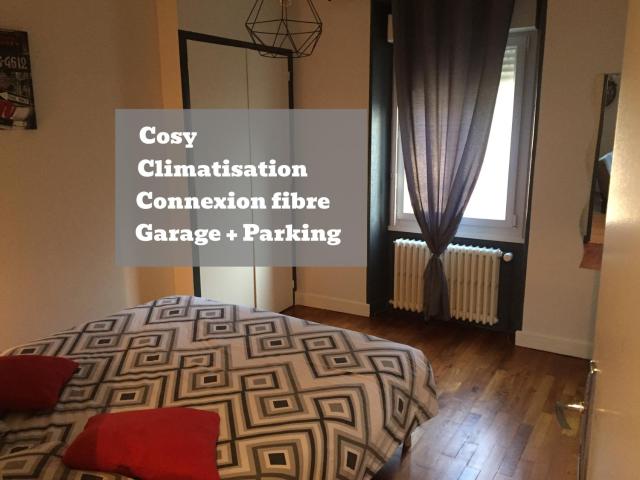 L'Oasis Appartement Cosy avec Climatisation, Parking, Vélos , Animaux Bienvenus