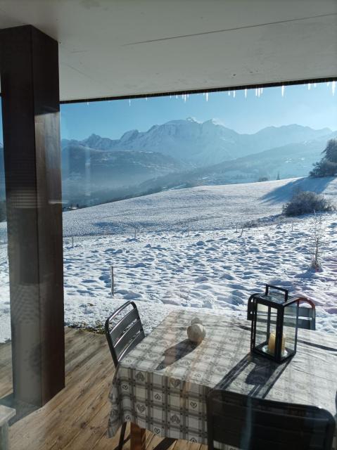 Rez de chaussée très calme vue Mont-Blanc