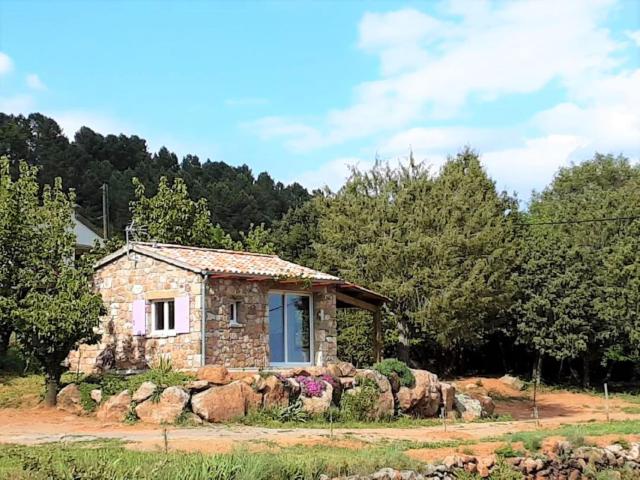 Charming stone house with shared pool, Chambonas